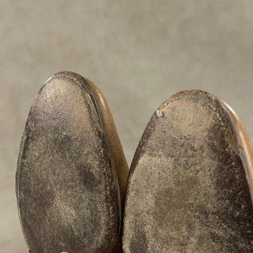 John Lobb Brown Grain Leather Elmer Chukka Boot UK 7.5 E US 8.5 D ($1,465)